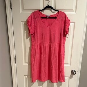 Pink Short Sleeve Dress